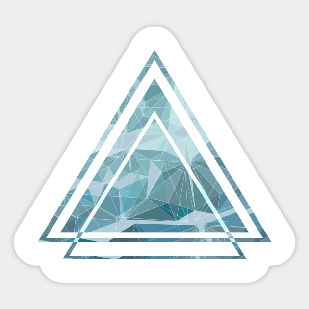 Geometric Triangle art minimalist Sticker by carolsalazar